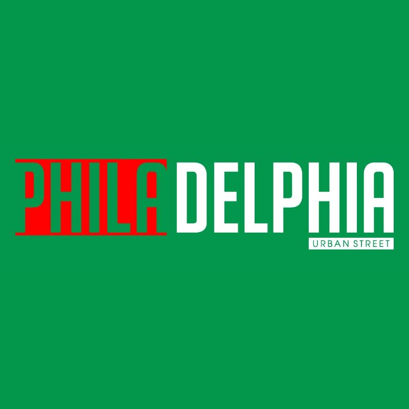 Conception colorée basée sur du texte de Philly et Delta