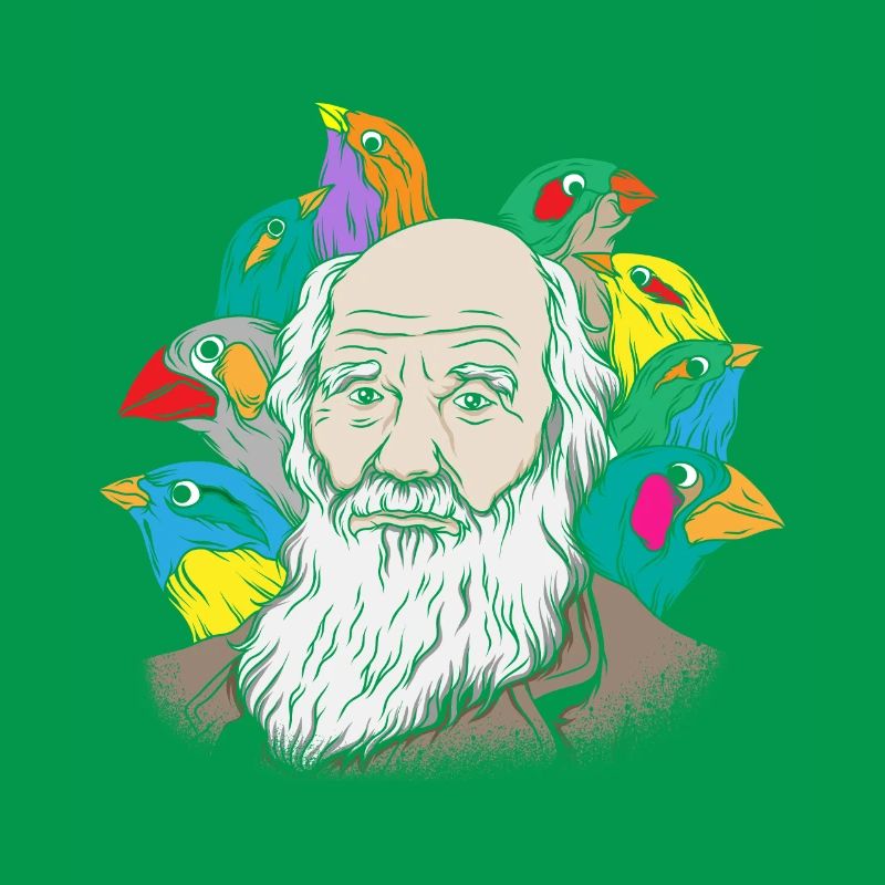 Charles Darwin Portrait Gift Evolution