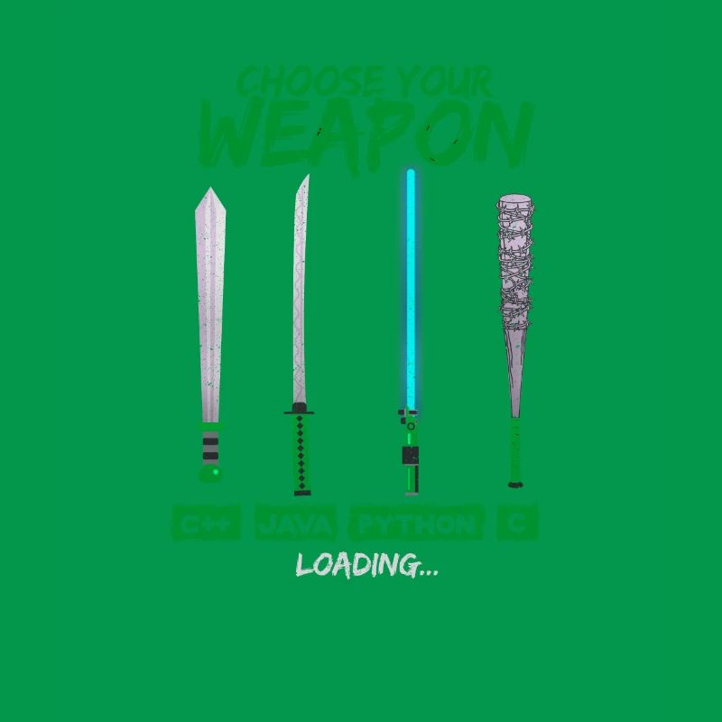 Cool Programmer Shirt Choisissez votre arme C ++ Java