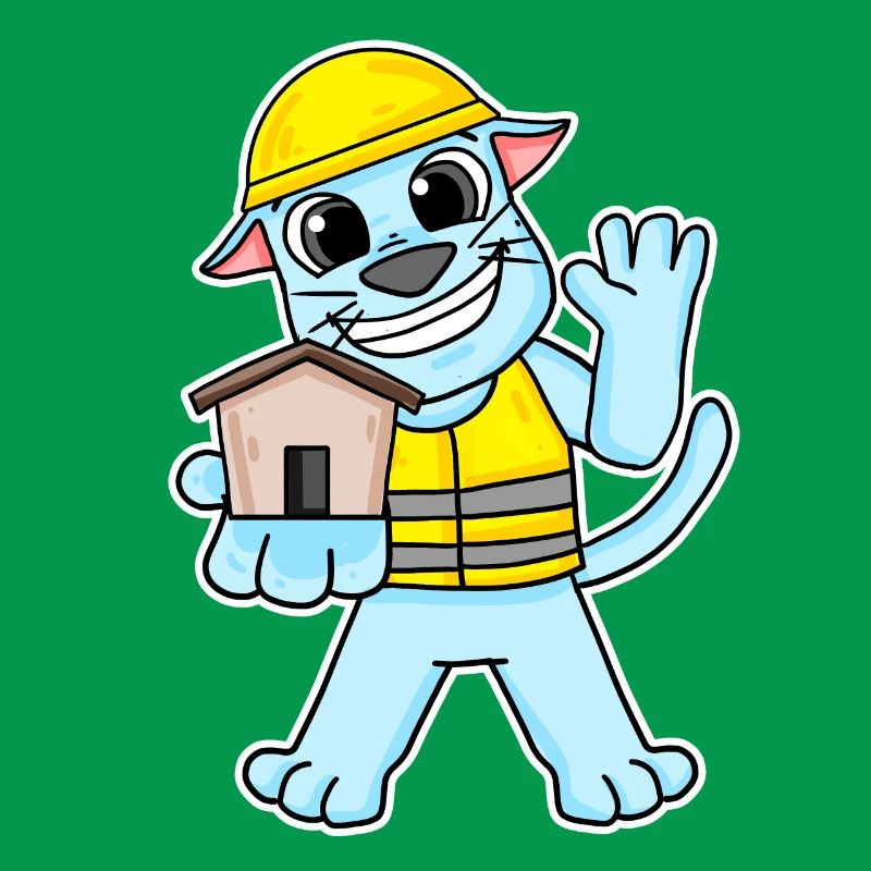 Cadeau de construction de maison de chat constructeur