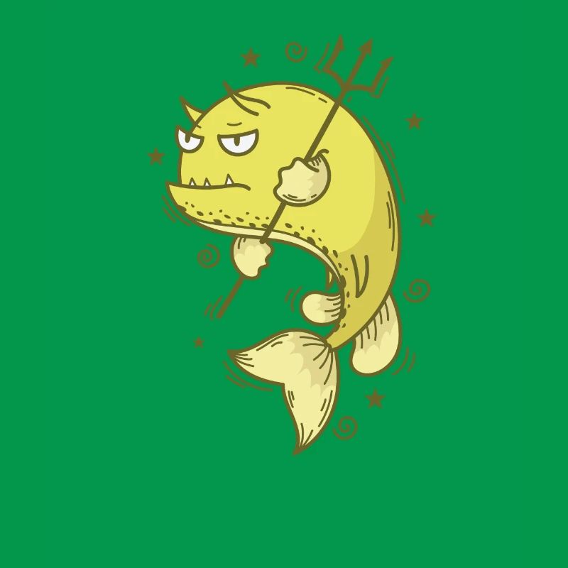 Kuhfisch mit Dreizack Meer oder Aquarium