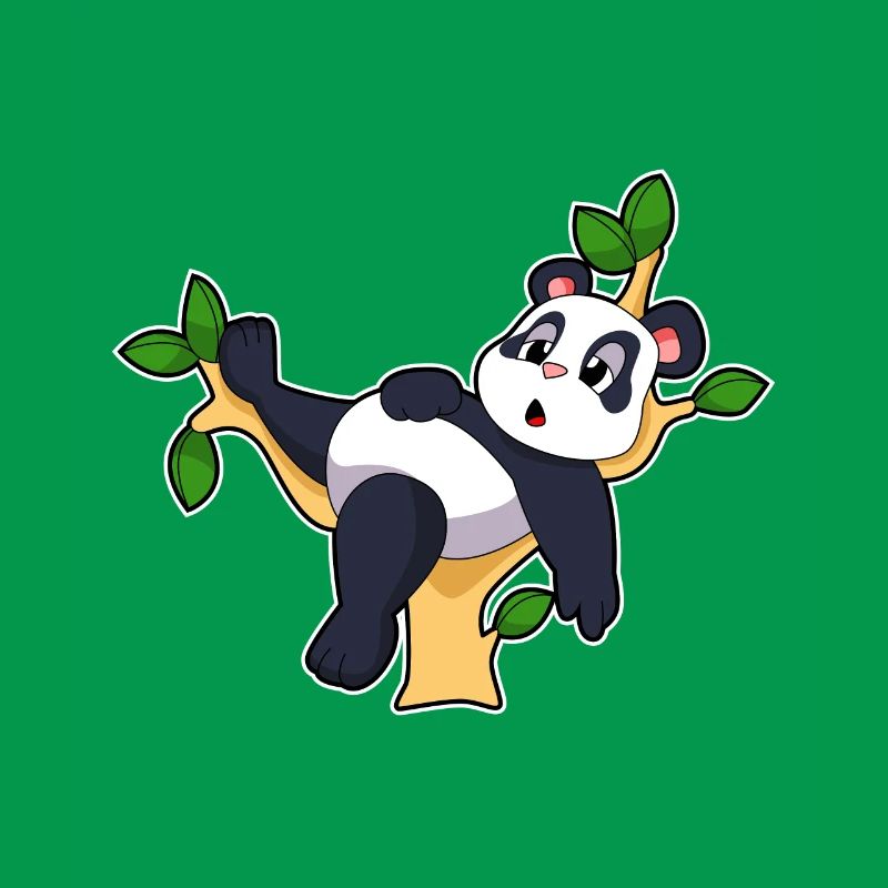 Panda on tree