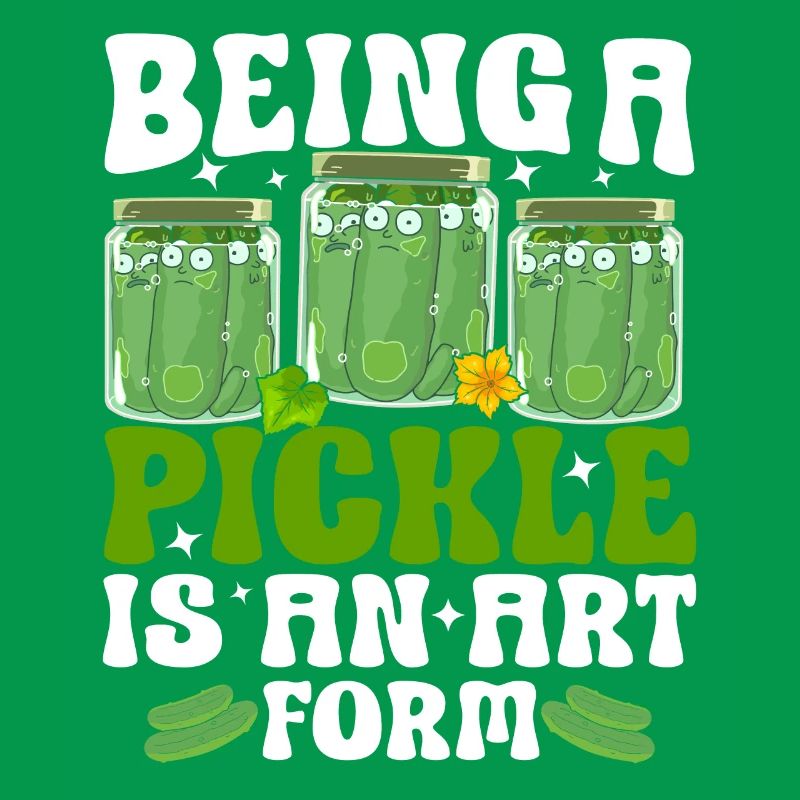 Être un cornichon est une forme d’art - Tshirt concombre
