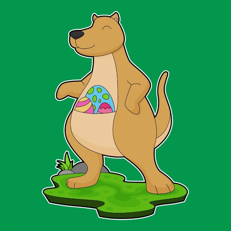 Kangaroo Easter Easter Eggs