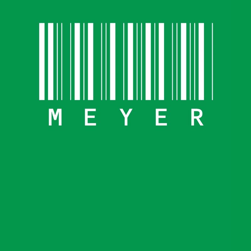 Meyer Barcode Nom de famille Code à barres Cadeau