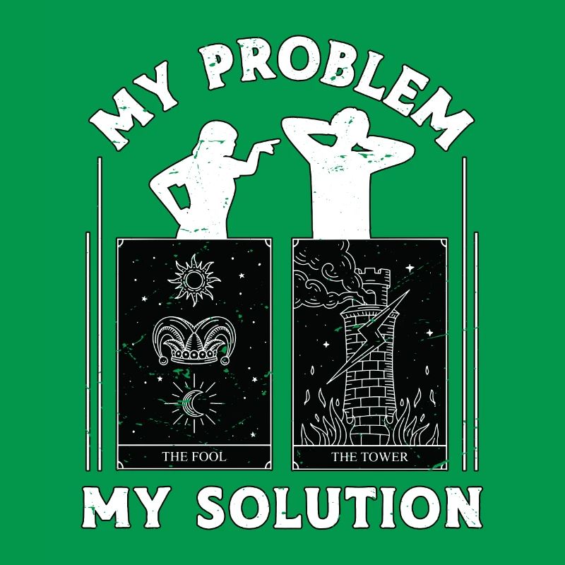 Tarot Reader My Problem My Solution Pictogram Dad