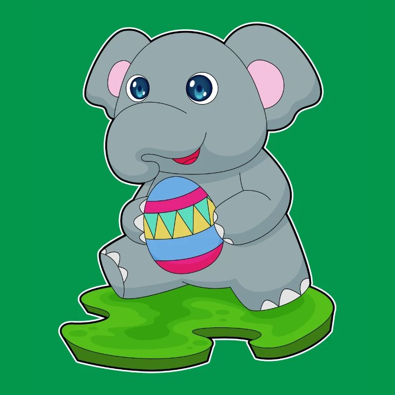 Elephant Easter Easter Egg