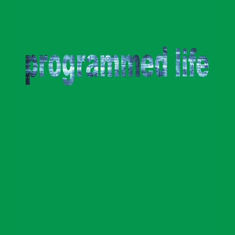 Programmiertes Leben Typografie Programmed Life