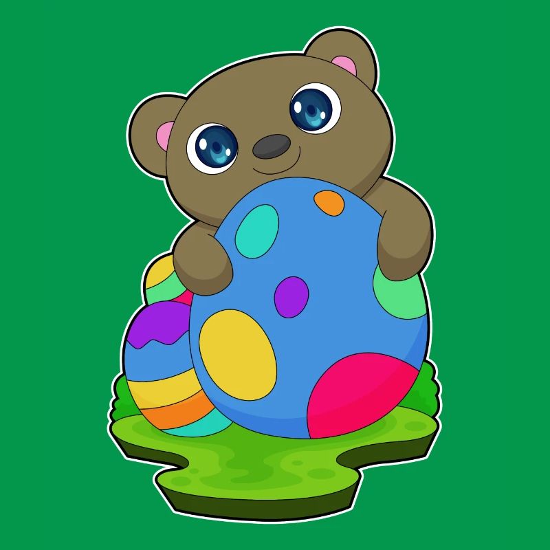 Bear Easter Easter Eggs