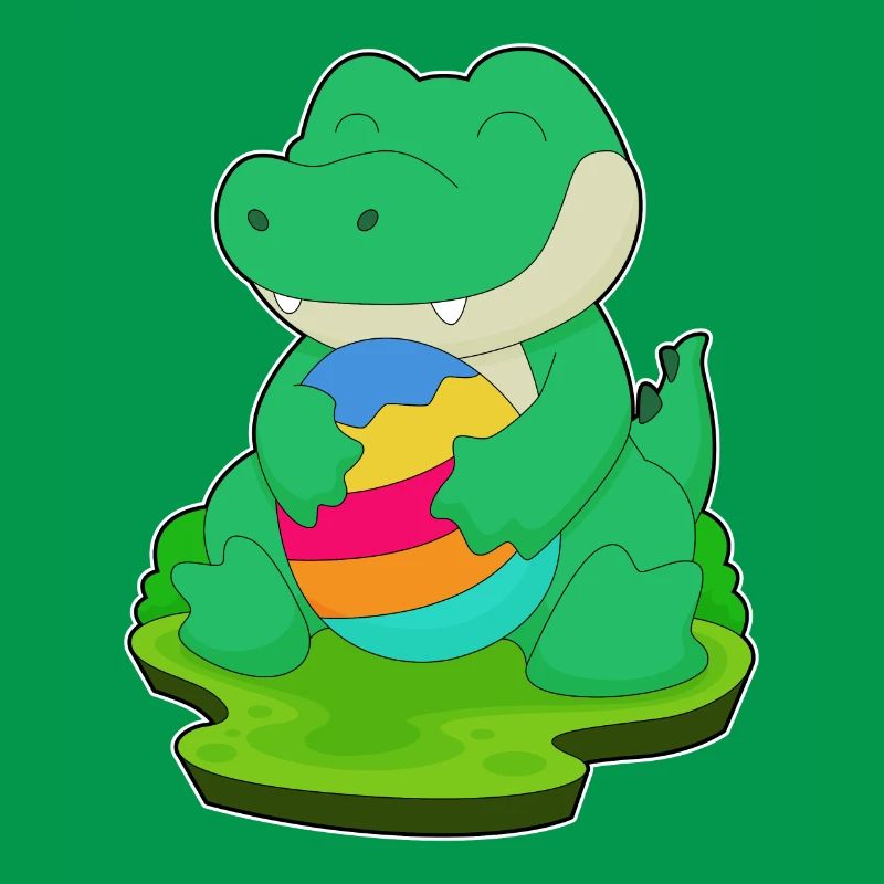 Crocodile Easter Easter Egg