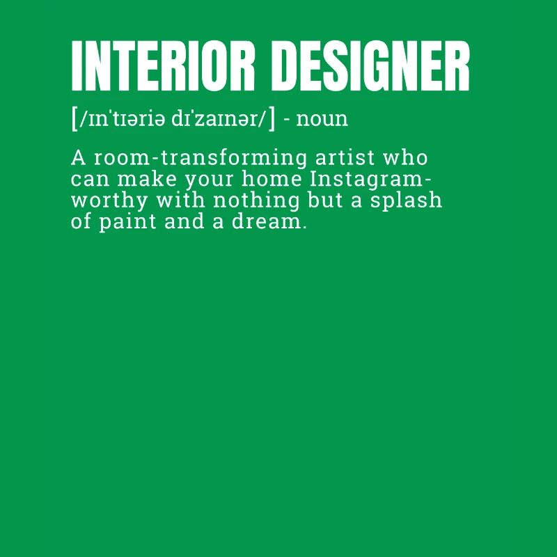 T-shirts créatifs de définition d’architecte d’intérieur