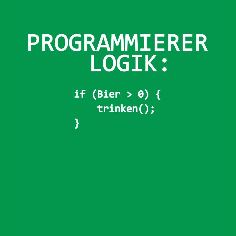 Programmer Logic IT Programmer Drinking Beer