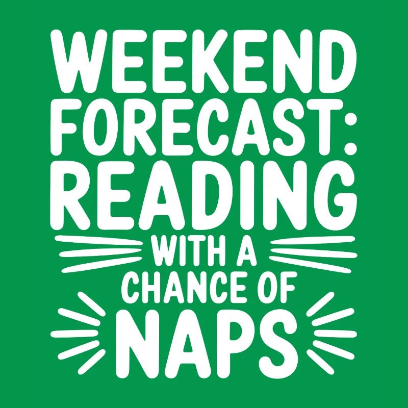 Wochenendvorhersage-Lesung mit der Möglichkeit eines Nickerchens