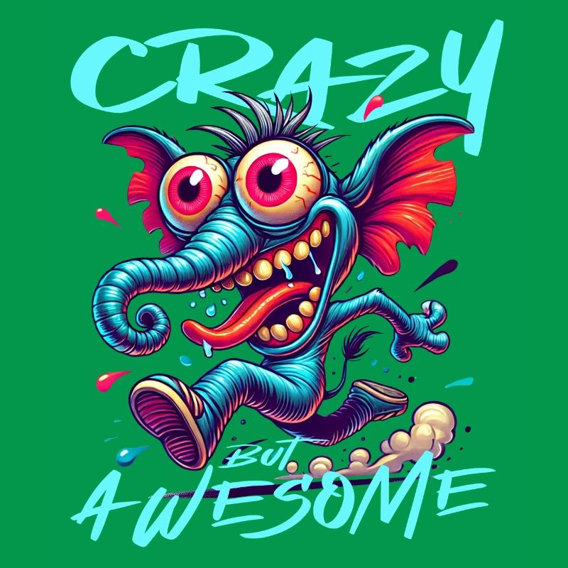 Crazy but Awesome Elephant Comic Style
