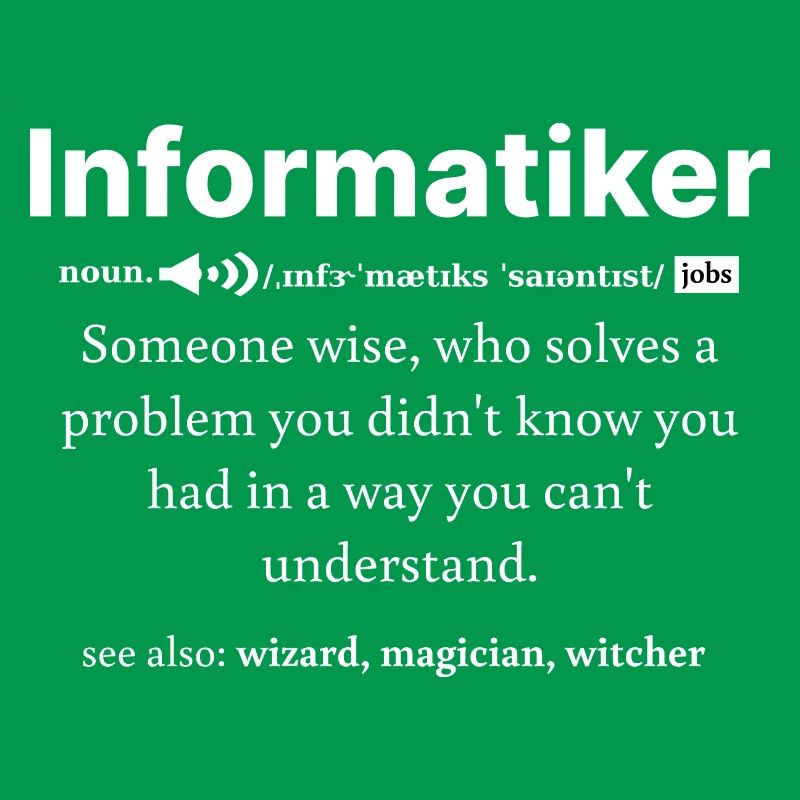 IT Informatik Informatiker Computerarbeit Geschenk