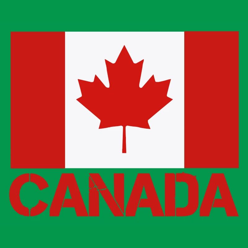 Maple Leaf Canada Flag Art