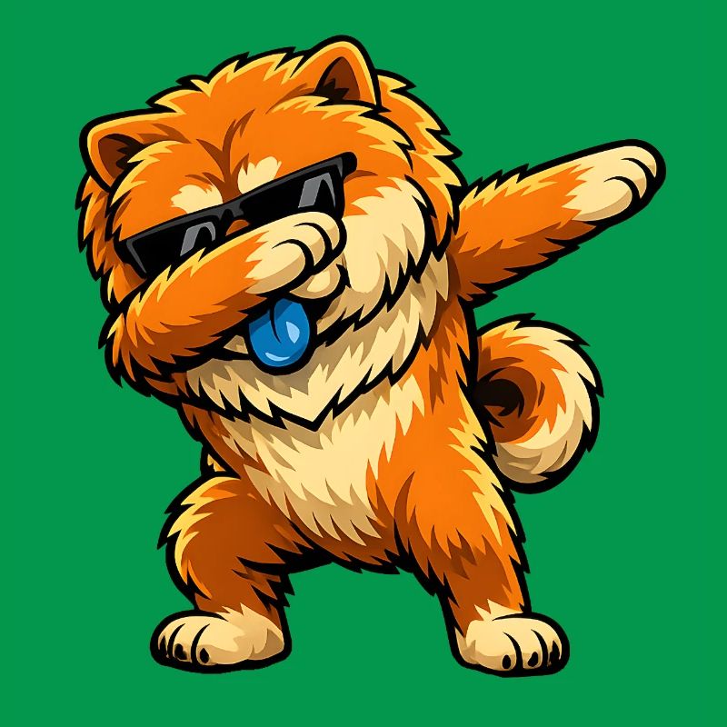 Dabbing Chow Chow