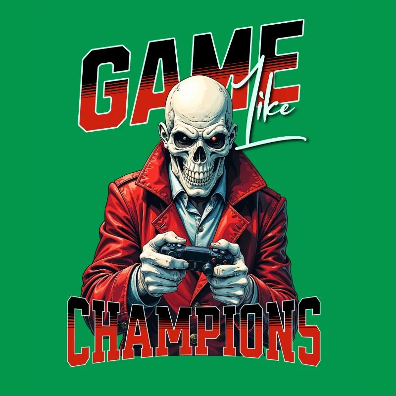 Game Like Champions With Skull and Controller