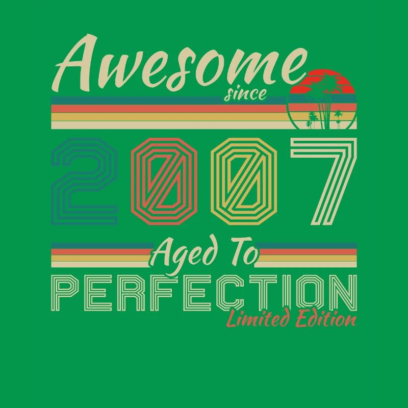 2007 Vintage Retro Geburtstagsgeschenk