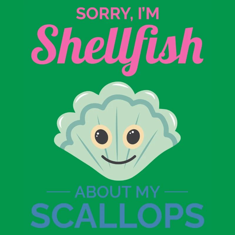 Scallop Seashells Collector Beachcomber Shellfish