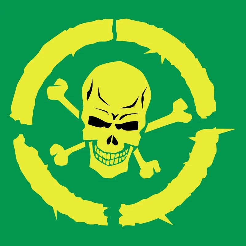 skull skull bone circle