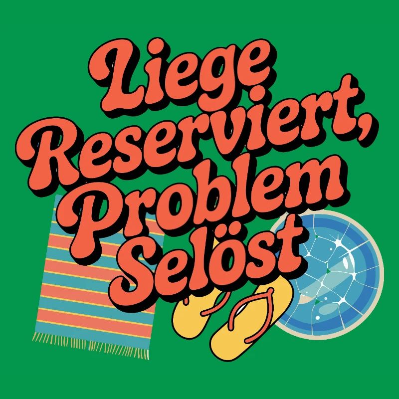 Lounger Reserved Problem solves funny beach