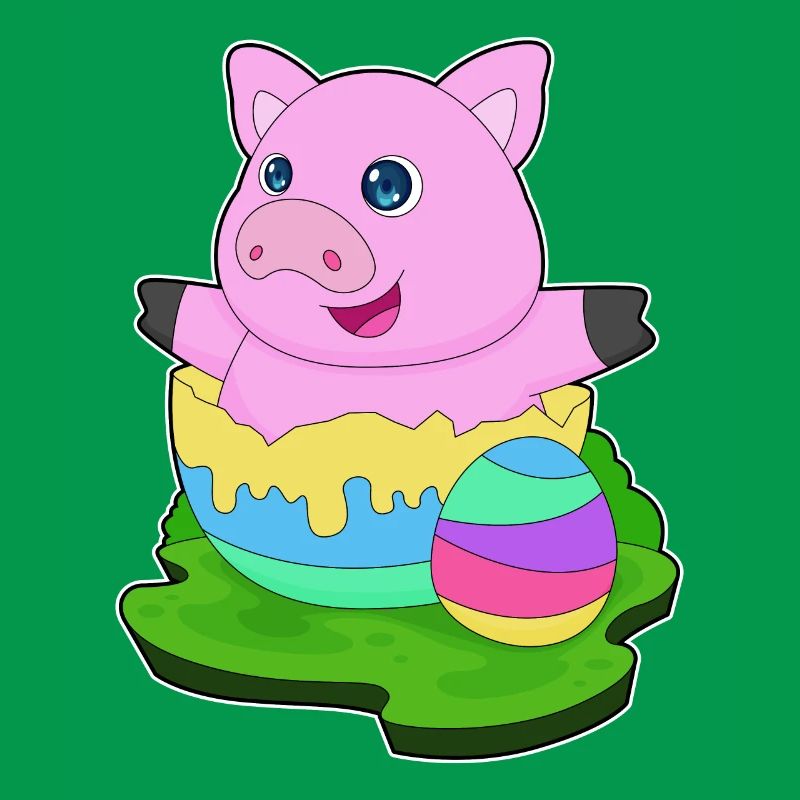 Pig Easter Easter Egg