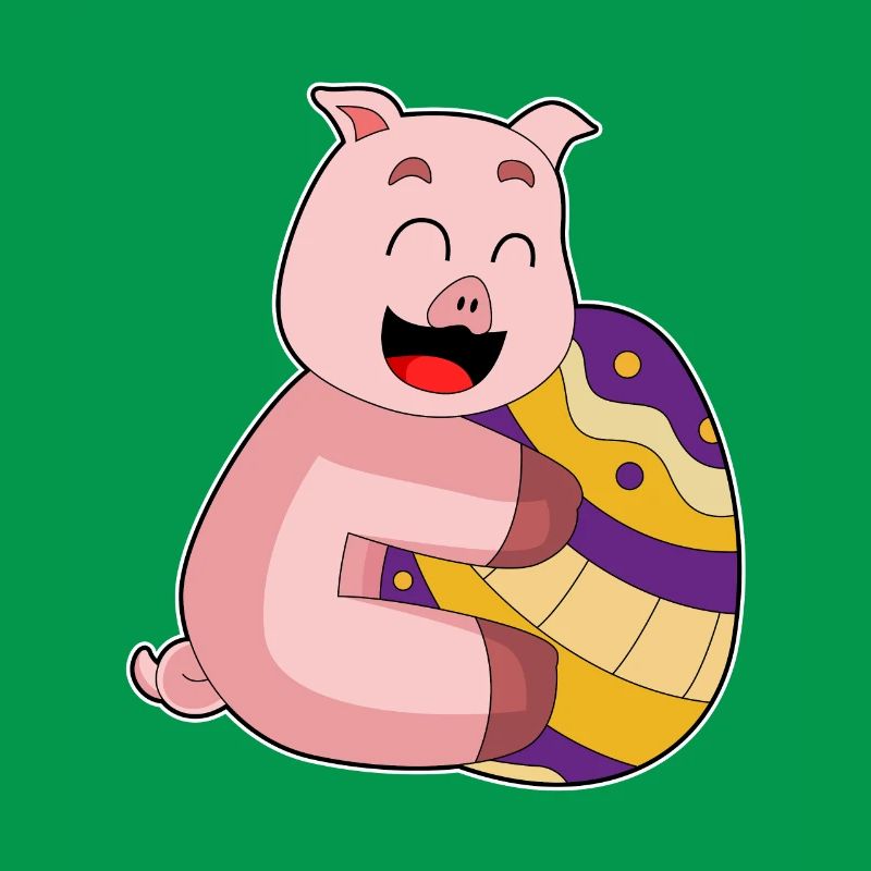 Pig Easter Easter Egg