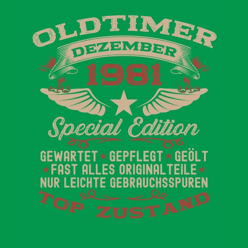 44. Geburtstag Geschenk Oldtimer Dezember 1981