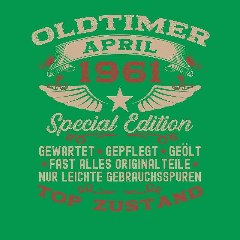 65. Geburtstag Geschenk Mann Oldtimer April 1961