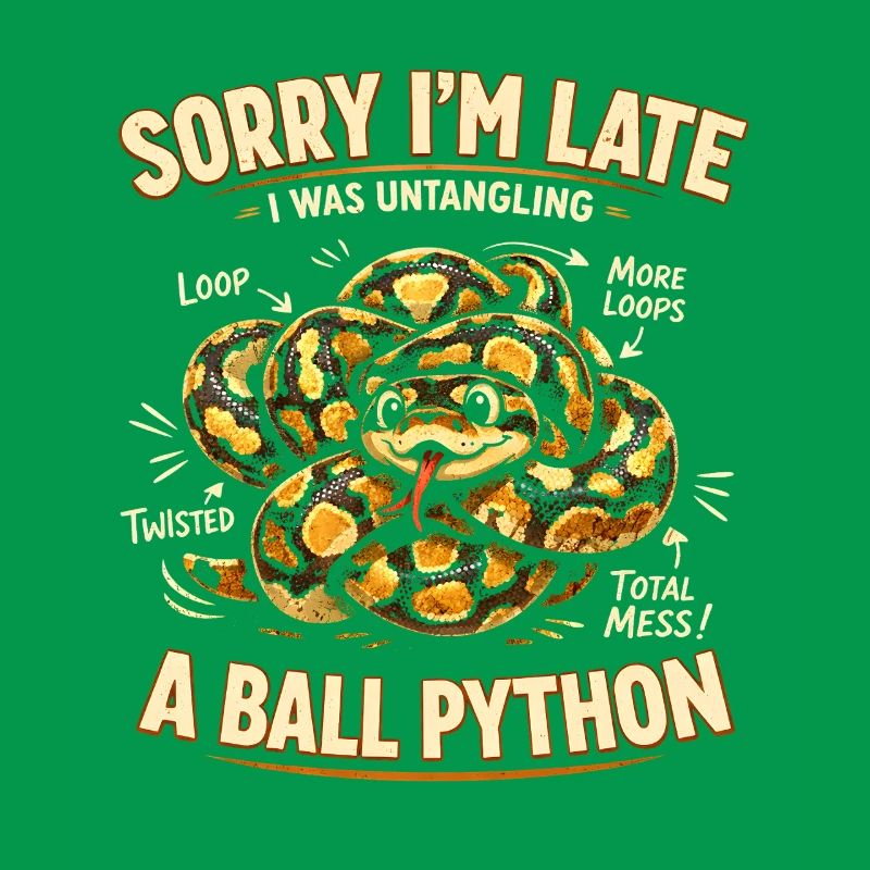 Trop tard à cause du python royé | Humour de serpent