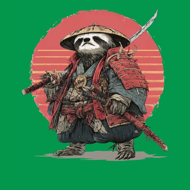 Sloth Samurai in Red Sunset Armor