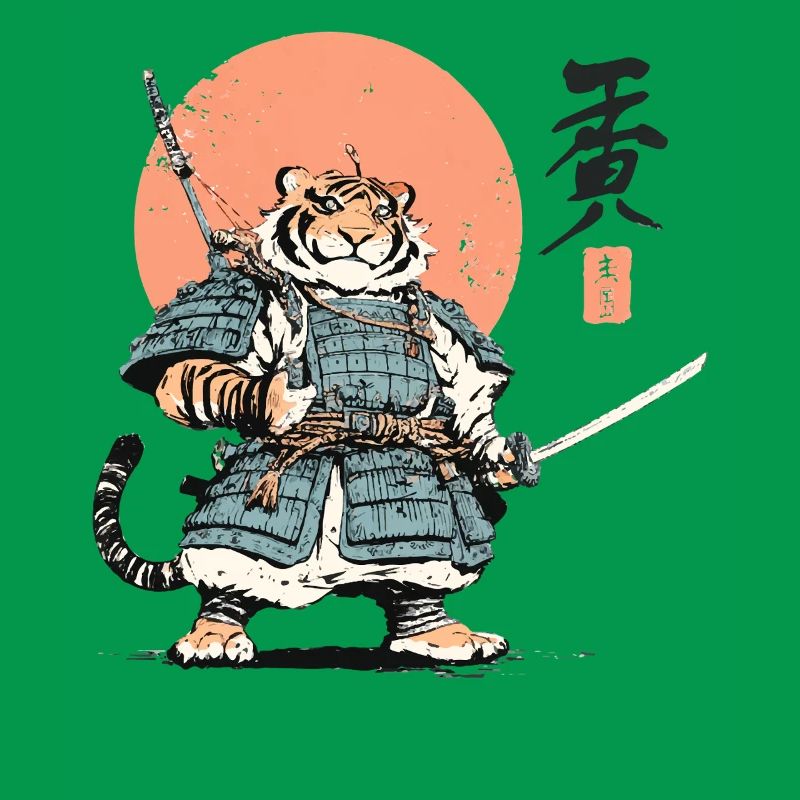 Tiger Samurai Armor Katana