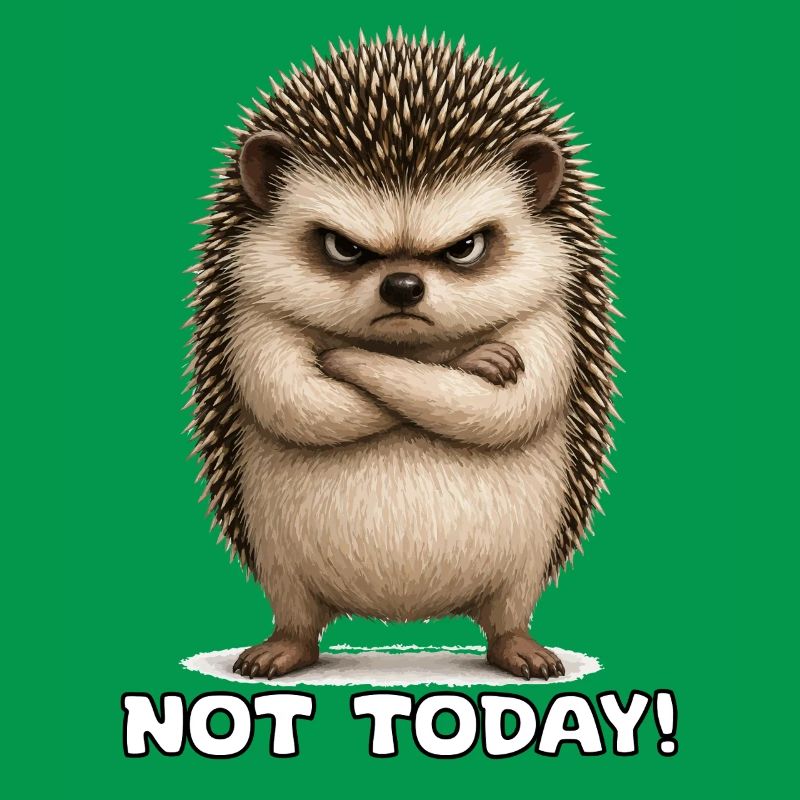 Not today hedgehogs with spines