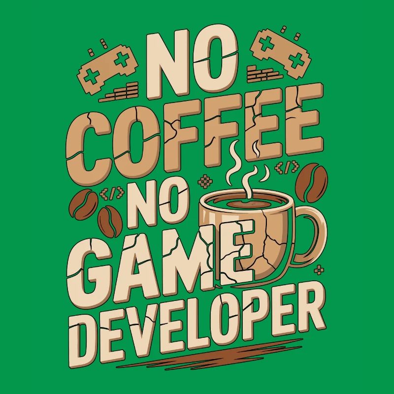 Game Developer No Coffee Game Coder Coffee Lover