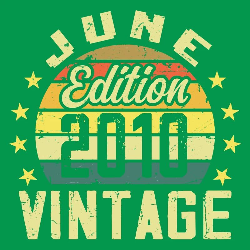 Juni 2010 Juni Retro Geburtstagsgeschenk Juni 2010