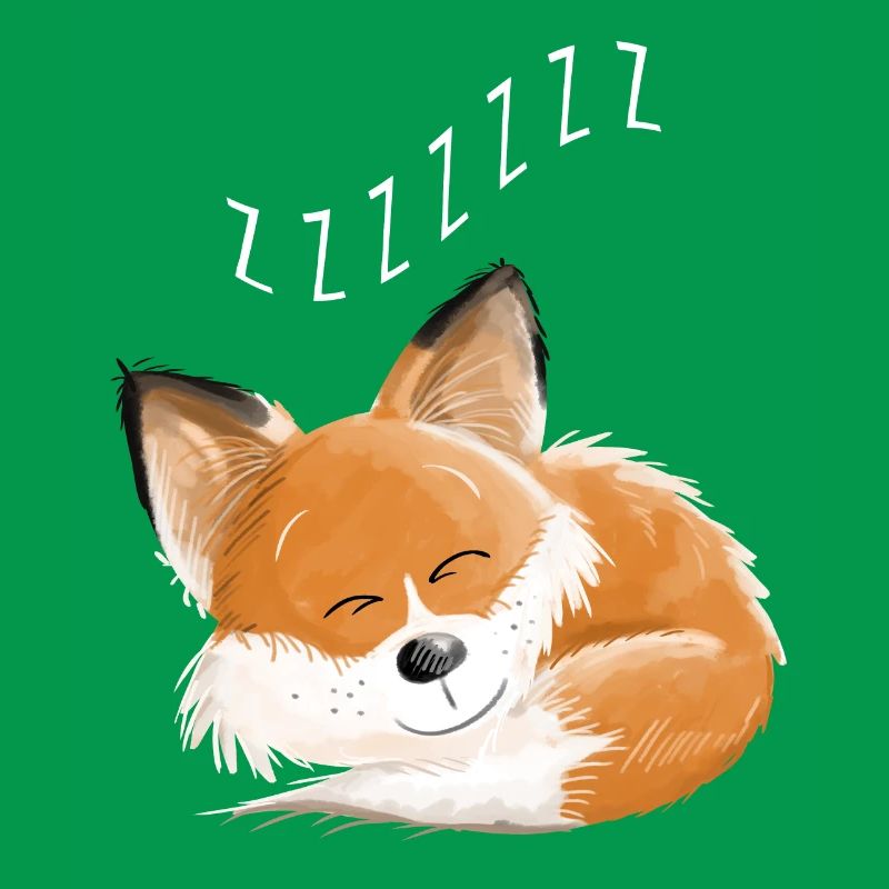 Fox sleeping - dream - dreams - foxes