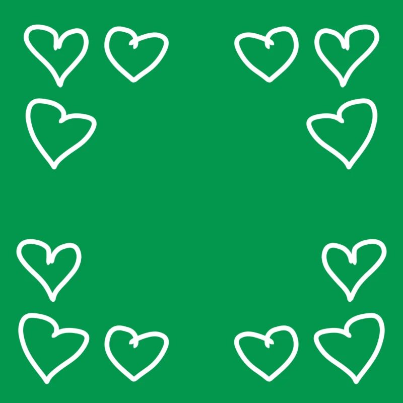 hearts pattern frame angular heart love
