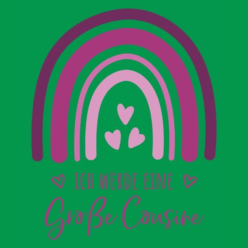 Ich werde eine große Cousine Boho Regenbogen