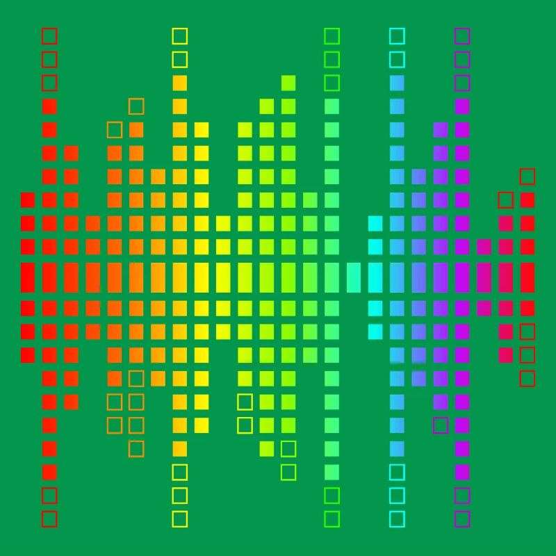 Vibrant Equalizer Sound Wave Pattern