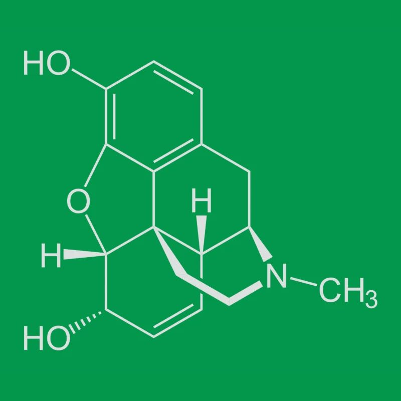 Morphine structural formula