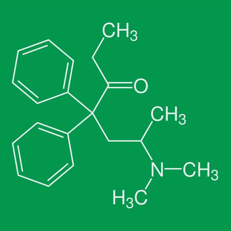 Methadone structural formula