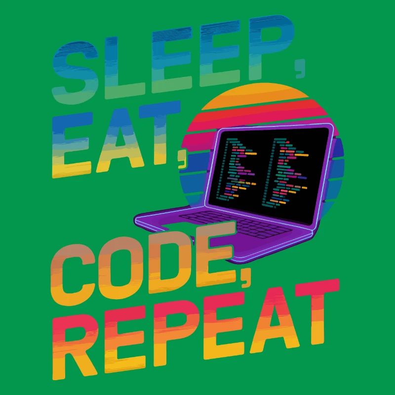 Sleep Eat Code Repeat Geschenk für Coder