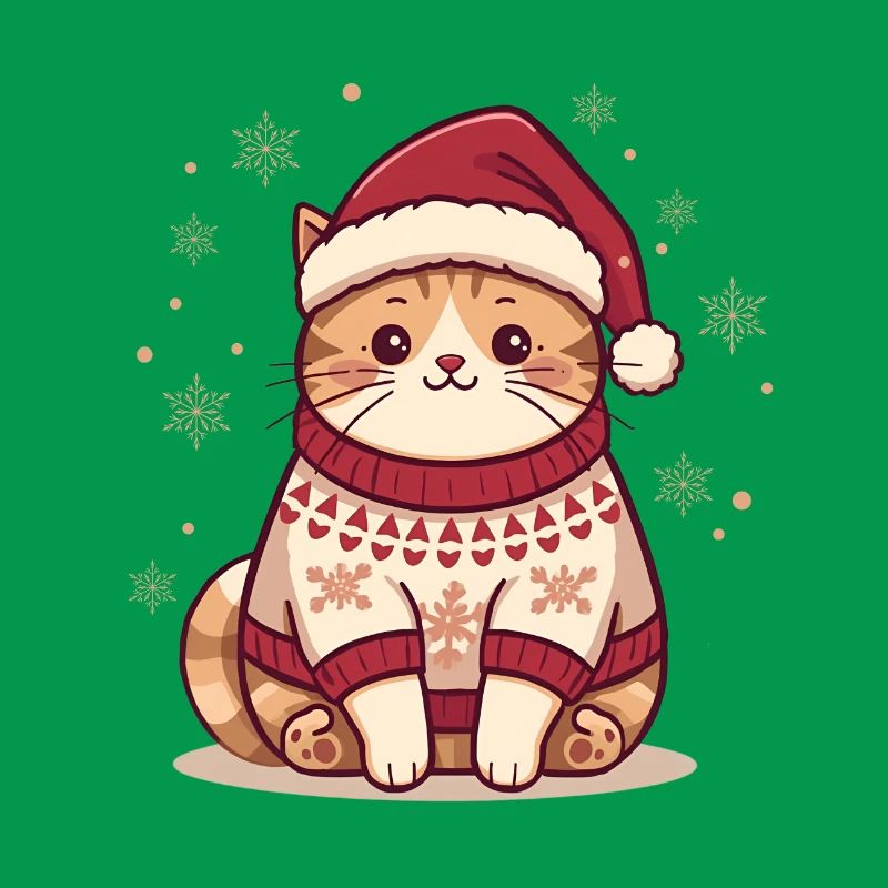 Conception de pull de Noël confortable pour chat