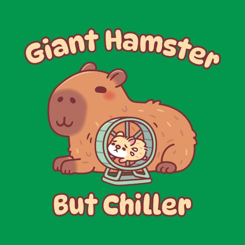 Mignon hamster géant capybara mais plus apaisant