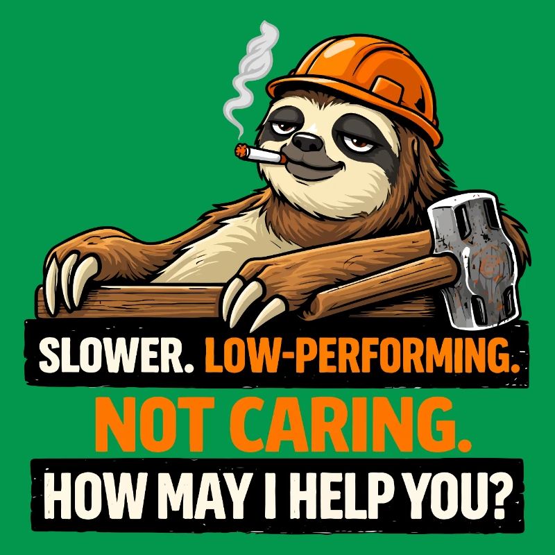 Sloth Builder: Not Caring, How May I Help?