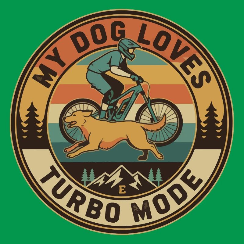 Mon chien adore le mode turbo E-VTT rétro