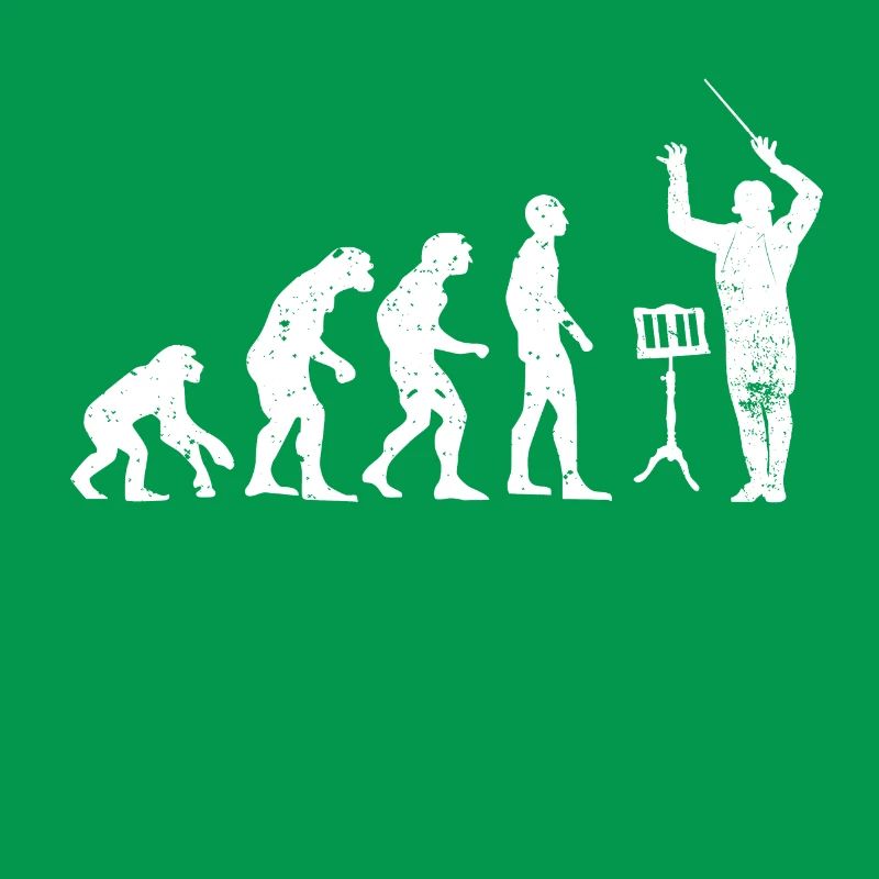Dirigent Evolution Musiker Geschenkidee