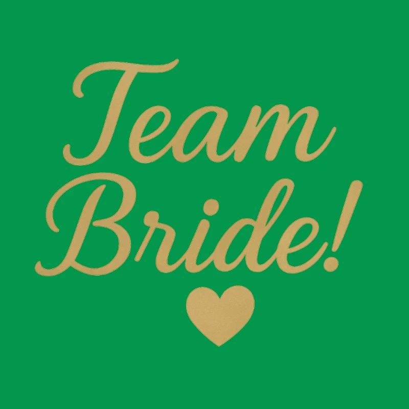 Conception de script d’or de l’équipe Bride. Mariage