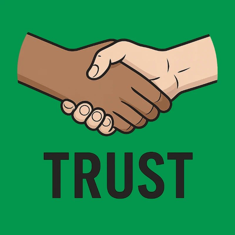 Conception du symbole de poignée de main équitable